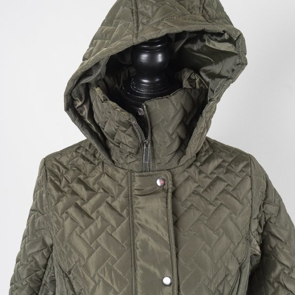 NWT Olive Quilted Anorak  - S - Picture 3 of 8